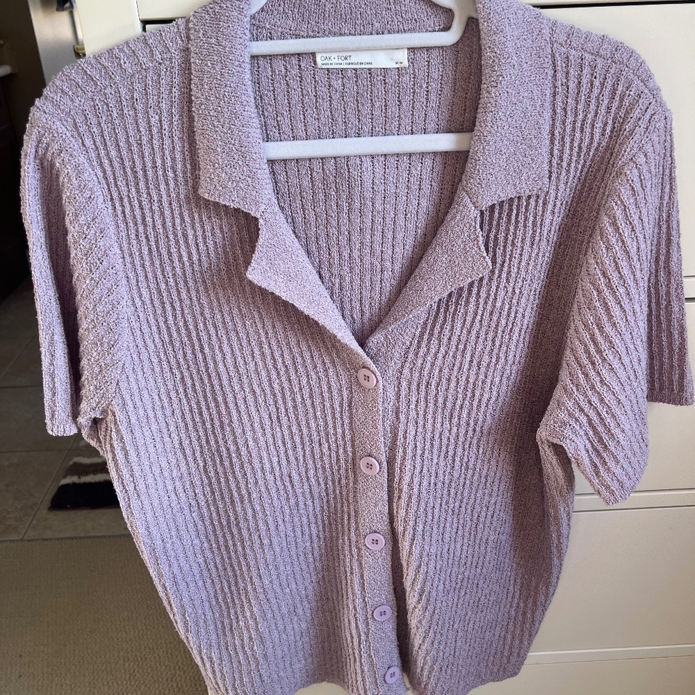Oak & Fort pink/lilac sweater size M